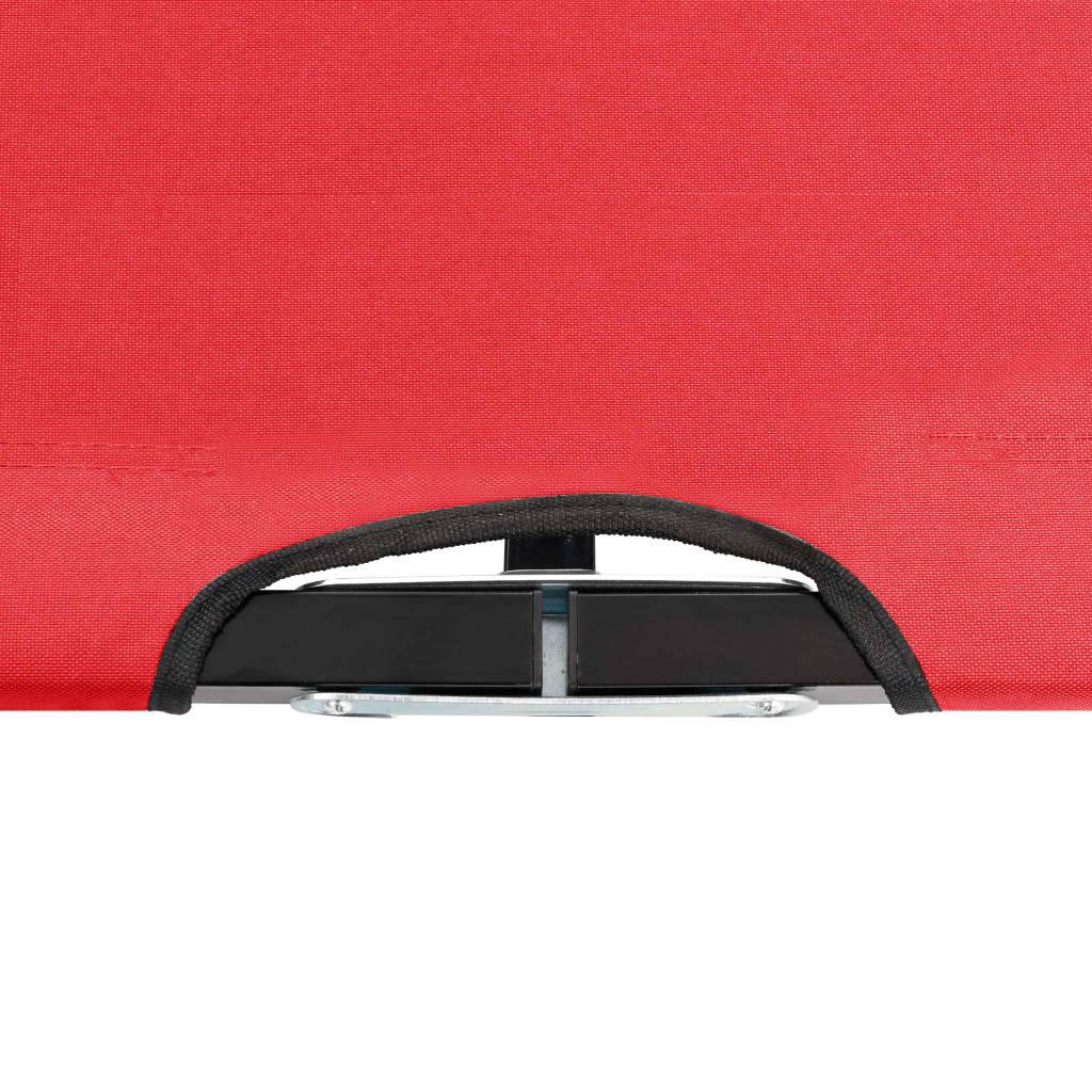 Helloshop26 - Lit de camp double de camping meuble d'extérieur pliable 2 places rouge acier - Imagen 5