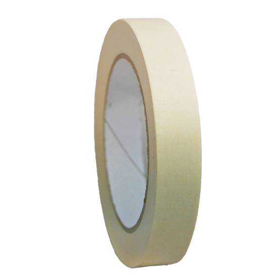 Lot de 1080 Rubans de masquage 25 mm x 50 m jusqu'à 80° - Adhésif de masquage jaune pour la peinture TECPLAST - Image 5