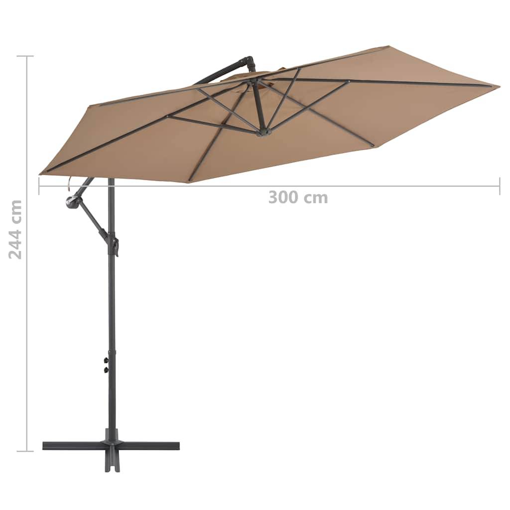Prolenta Premium - Coussin/parasol polyester taupe 100 x 100 cm - Prolenta premium p375.9 - Image 8