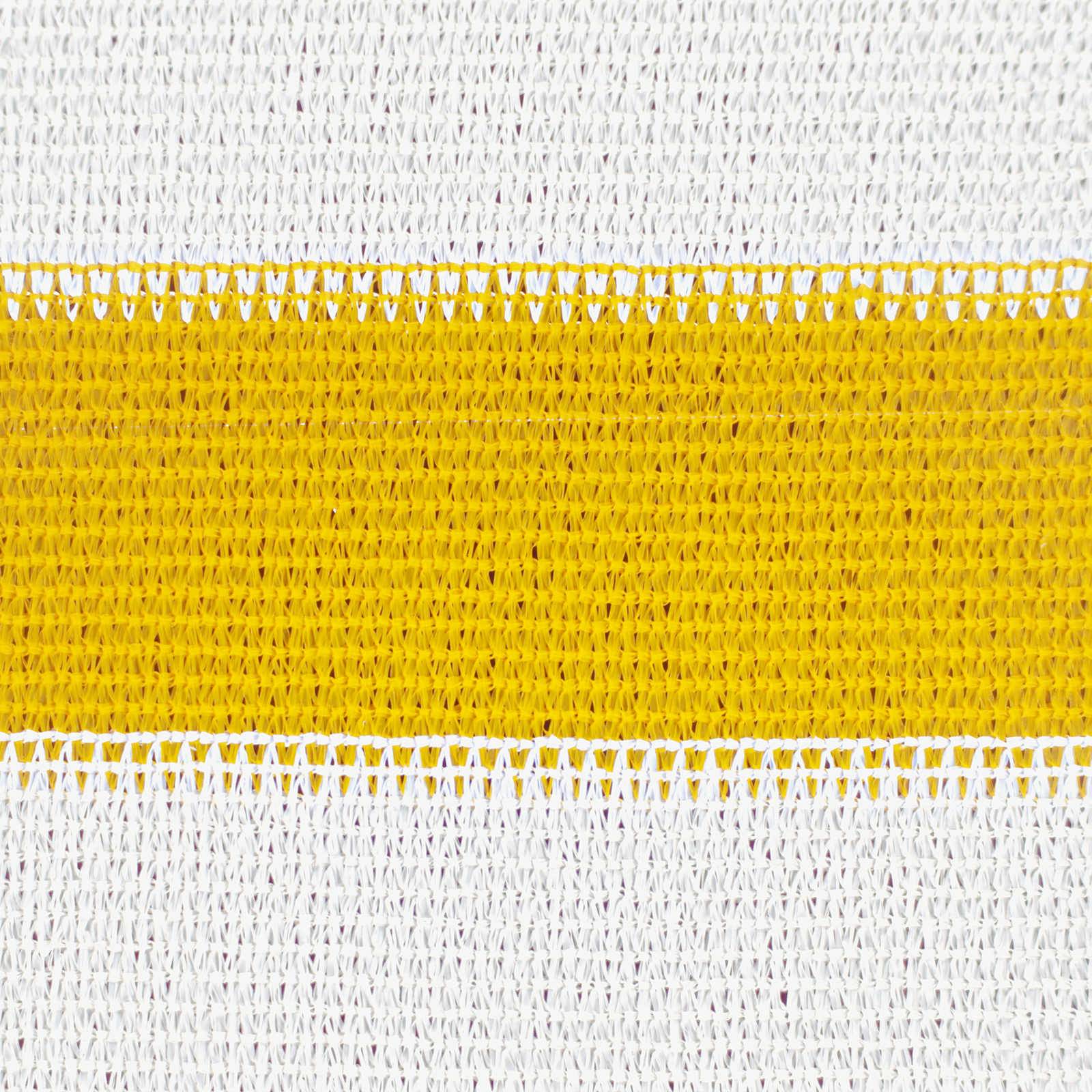 Voile d'ombrage HDPE jaune et blanc 400 x 500 cm - PANGIVO - Image 6