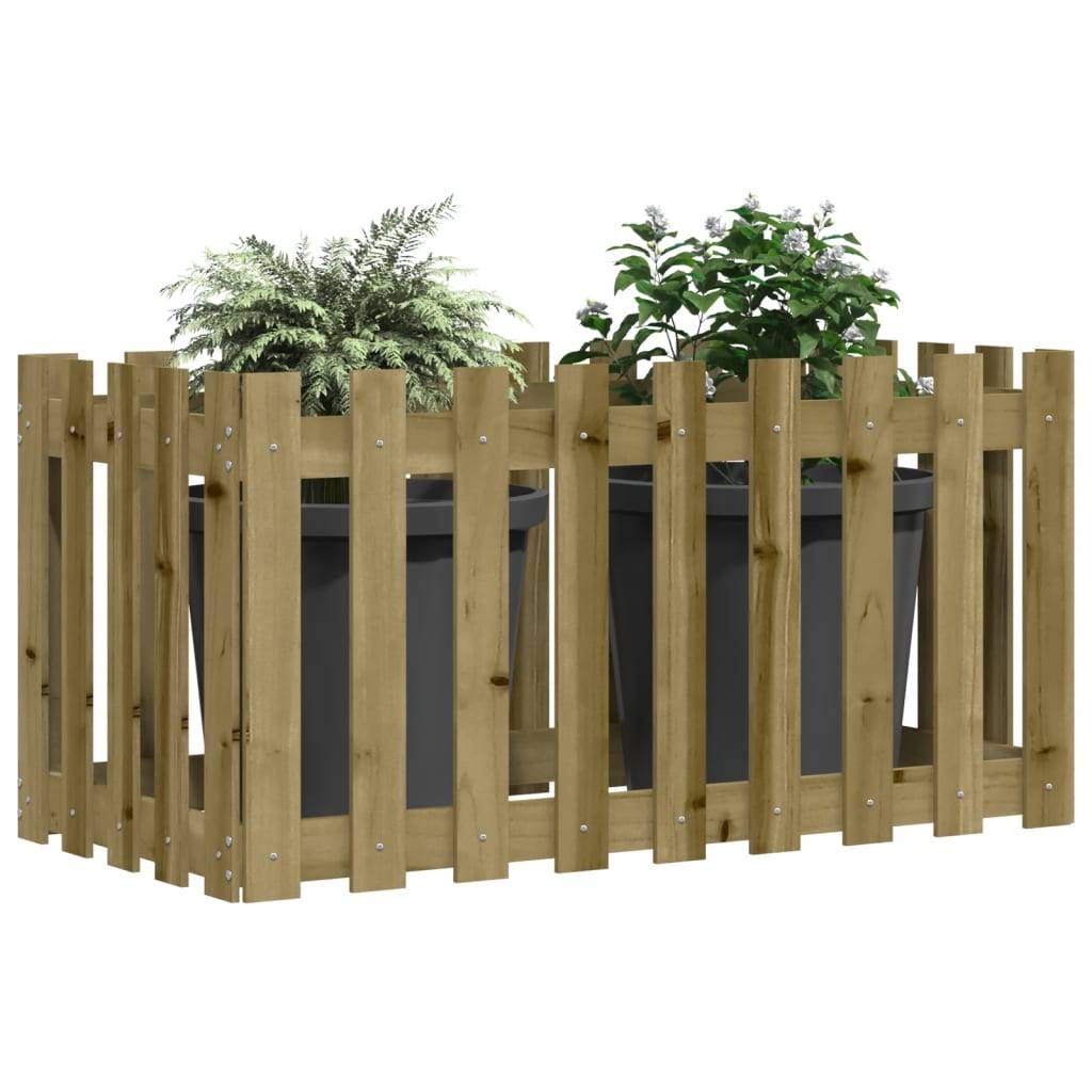 ComfortXL - Carré potager haut pin traité autoclave design clôture 100x50x50 cm – ComfortXL Outdoor Living - Image 3