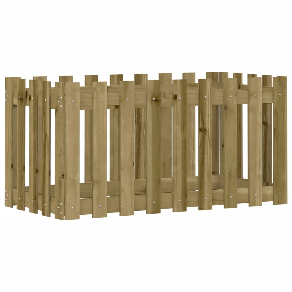 ComfortXL - Carré potager haut pin traité autoclave design clôture 100x50x50 cm – ComfortXL Outdoor Living - Image 4