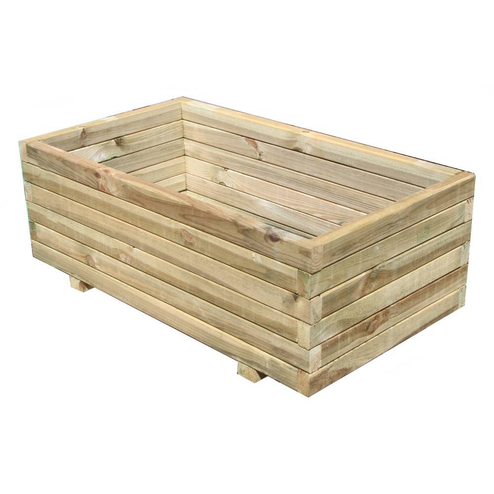 Jardinière en bois Primo 90 - Cémonjardin - Imagen 1