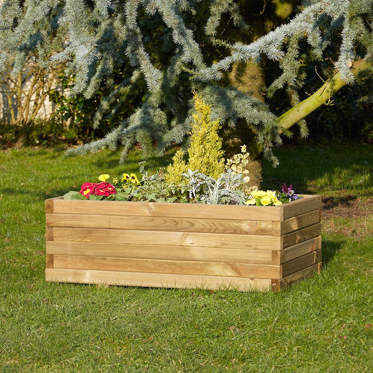 Jardinière en bois Primo 90 - Cémonjardin - Imagen 2
