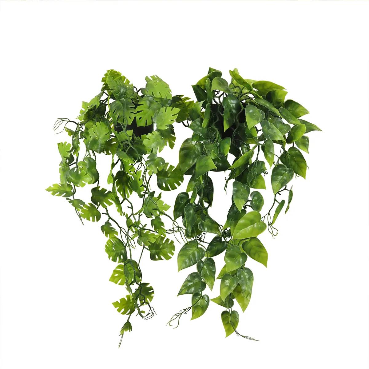 Ligne Deco - Plante succulente retombante artificielle 50cm lot de 2 - Image 1