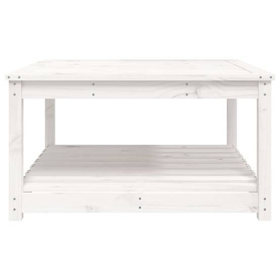 Table de jardin bois massif de pin blanc 82,5 x 82,5 x 45 cm - PANGIVO - Image 6