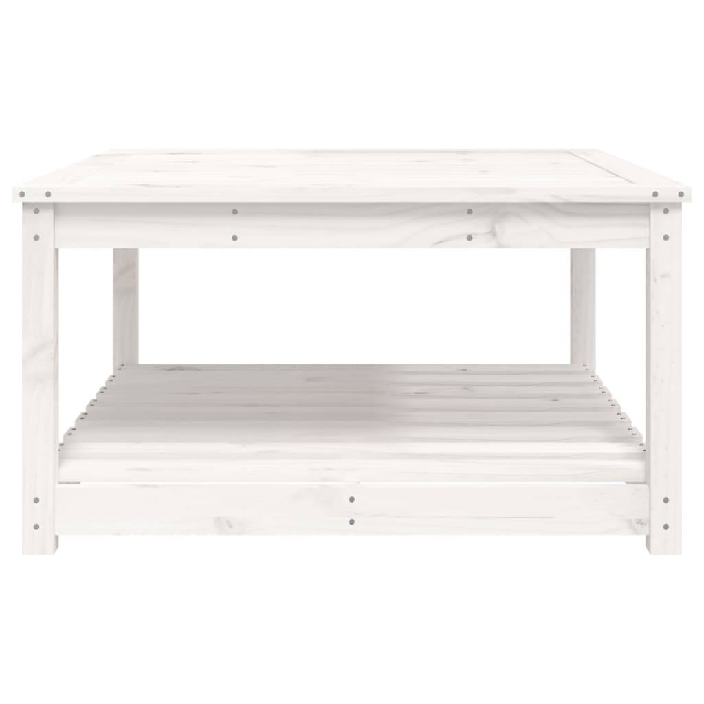 Table de jardin bois massif de pin blanc 82,5 x 82,5 x 45 cm - PANGIVO - Image 6