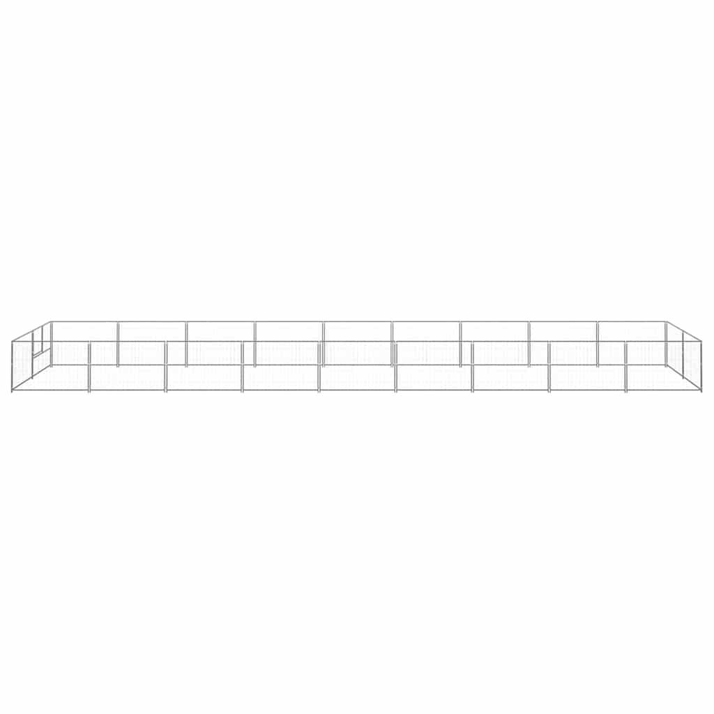 Vidaxl - Chenil Argenté 18 m² Acier vidaXL 3082125 - Imagen 5