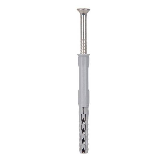 Fischer - Boite de 50 chevilles rallongées SXR 10x160 T FISCHER 46267 (avec vis tête fraisée en acier électrozingué) Fischer - Image 1