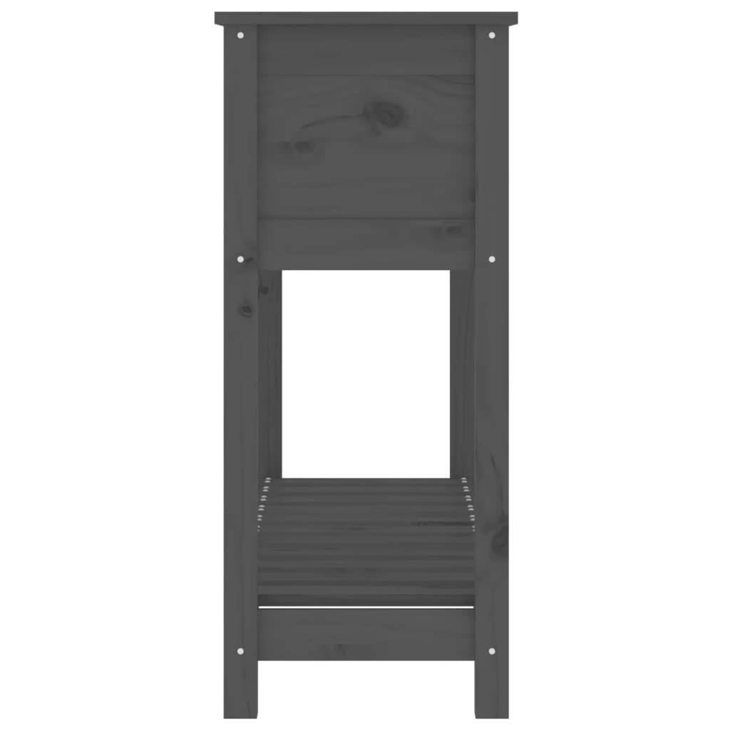 ComfortXL - Carré potager surélevé bois avec étagère de rangement Gris 111,5cm – ComfortXL Outdoor Living - Image 6
