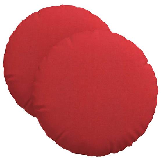 ComfortXL - Jeu de 2 Coussins de Siège Ronds Tissu Confortable et Lavable pour Maison Rouge Ø 40 cm – ComfortXL Outdoor Living - Image 2