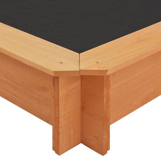 Bac à sable - Maison de jeu pour enfants avec toit réglable Bois de sapin 115x115x115 cm - Image 9