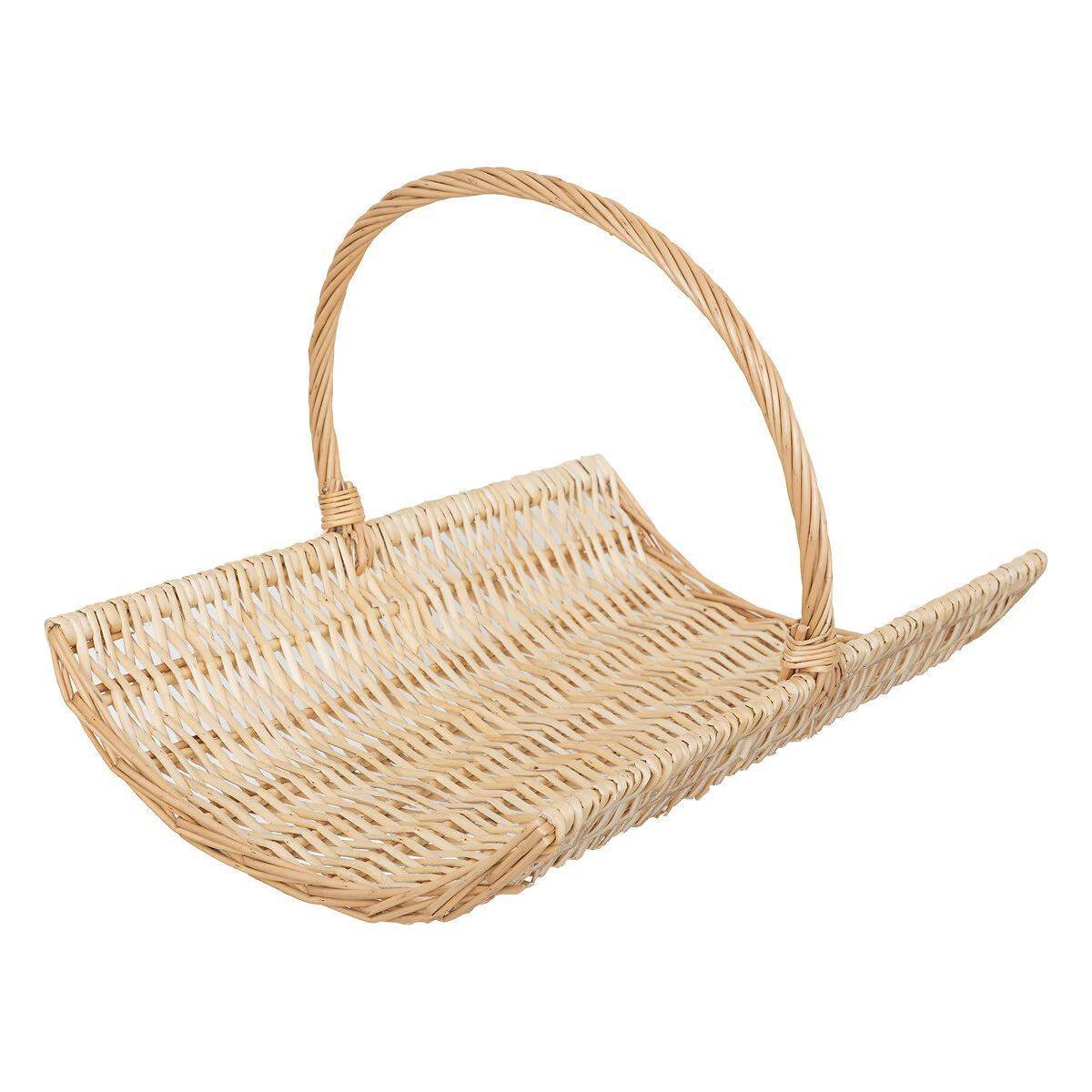 Lot de 2 Paniers de rangement en Osier L 50 et L 40 cm - Imagen 3