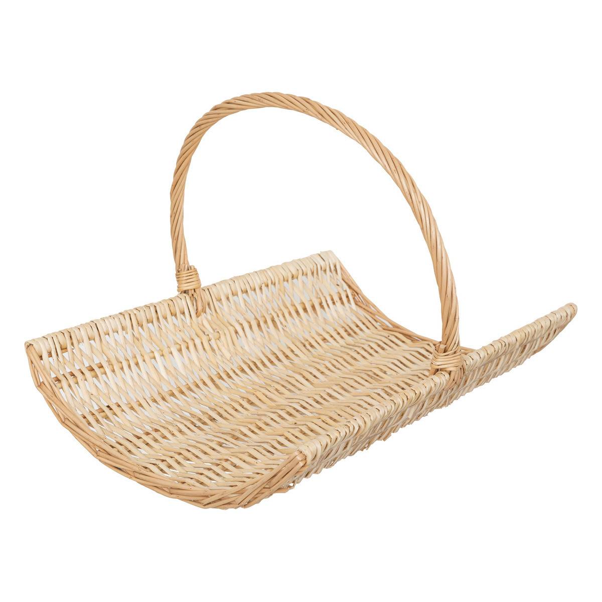 Lot de 2 Paniers de rangement en Osier L 50 et L 40 cm - Imagen 2