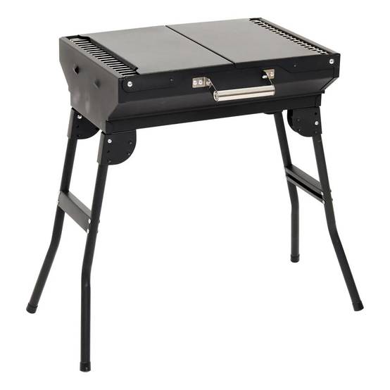 Barbecue à Charbon Pliant "Grille" 82cm Noir - Image 2