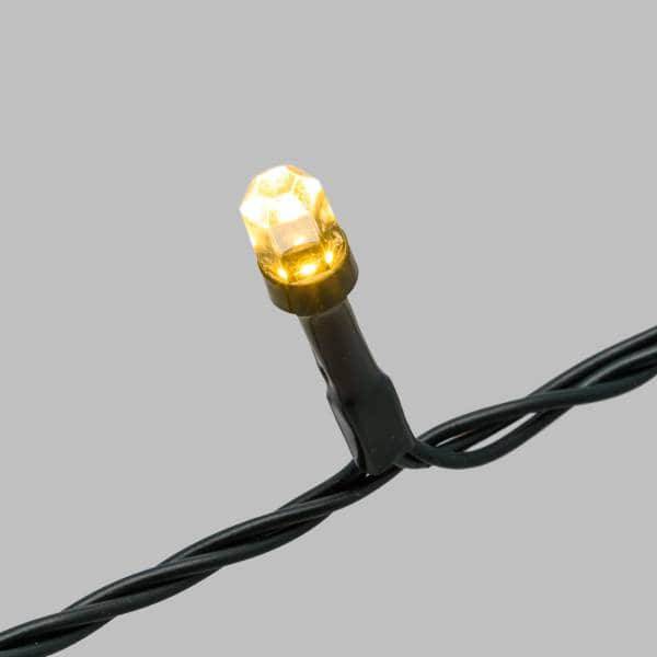 Lotti - Guirlande lumineuse Diamant 50m 500 LED blanc chaud 8 programmes dimmable télécommande câble vert Lotti - Imagen 3