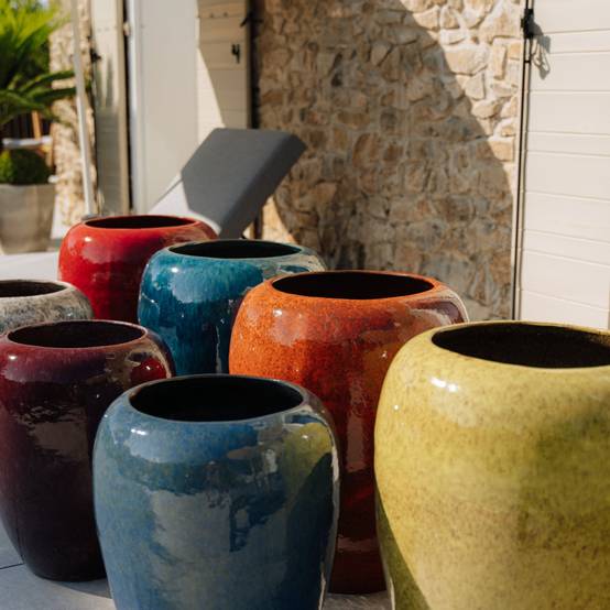 Pot GALILEE 40x50cm rouge tropical - Image 5