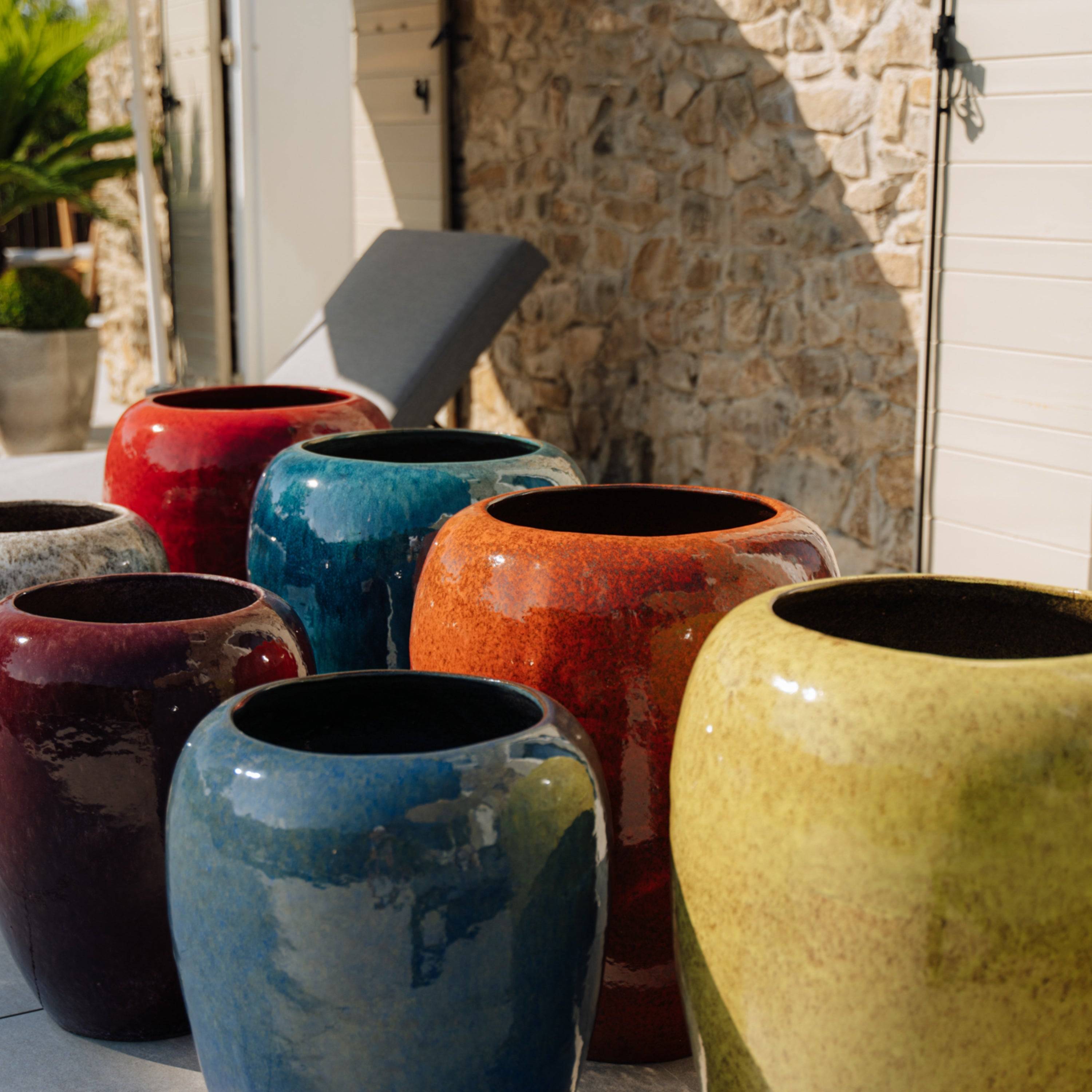 Pot GALILEE 40x50cm rouge tropical - Image 5
