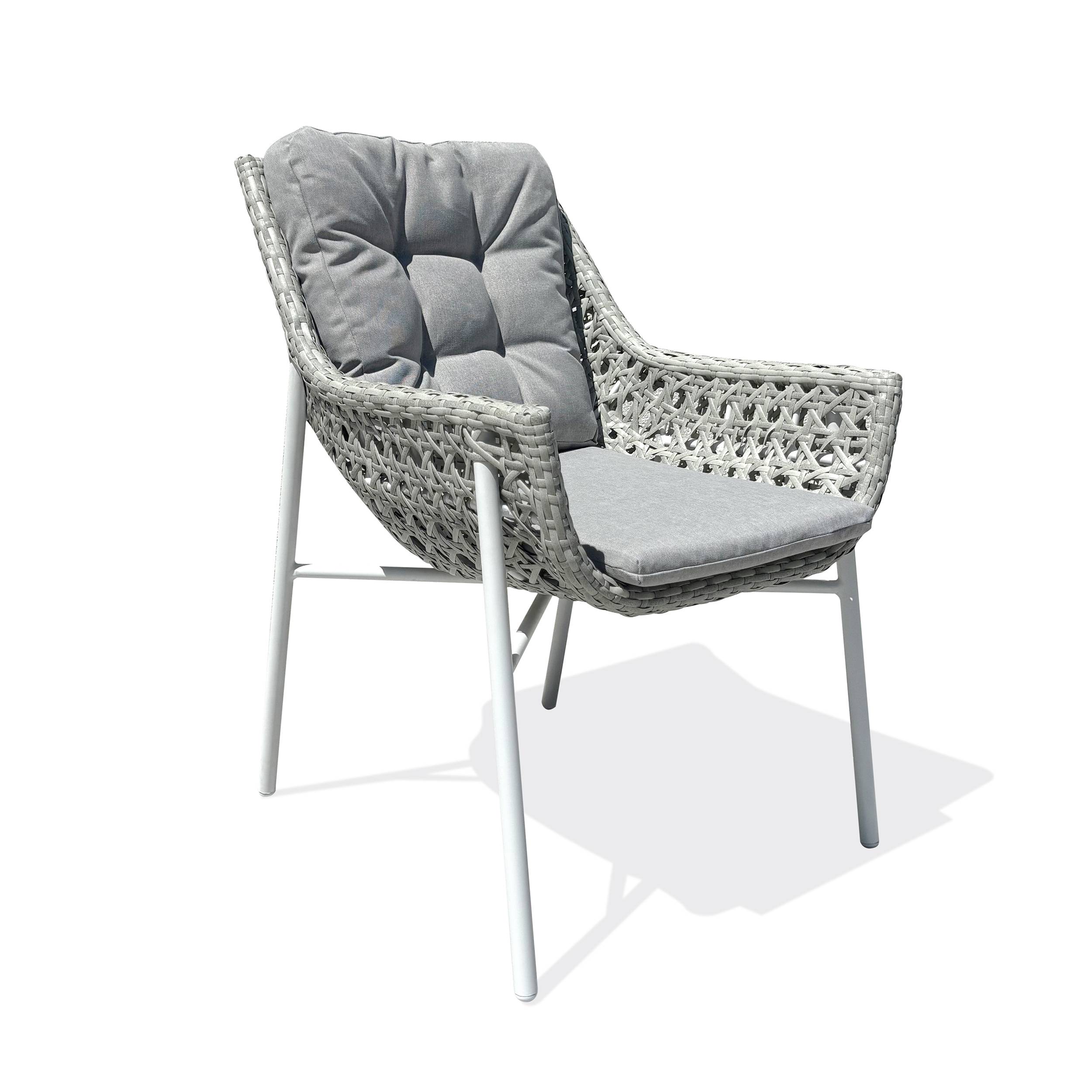 Fauteuil de jardin ELBA - BLANC - REMARQUABLE - Image 1