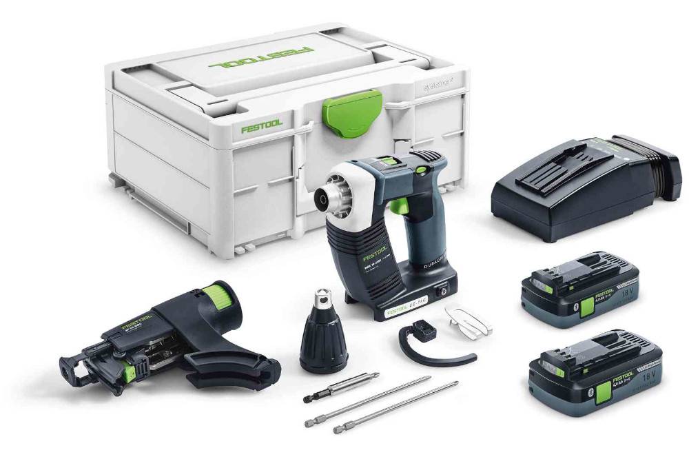 Festool - Visseuse plaquiste 18V DURADRIVE DWC 18-2500 HPC 4,0 I-Plus + 2 batteries 4Ah + chargeur en coffret SYSTAINER SYS 3 - FESTOOL - 576498 - Imagen 1