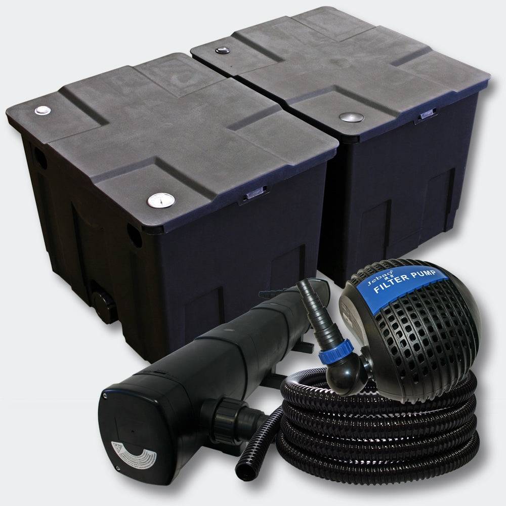 Helloshop26 - Kit de filtration de bassin Bio Filtre 60000l Stérilisateur UVC 72 Watts