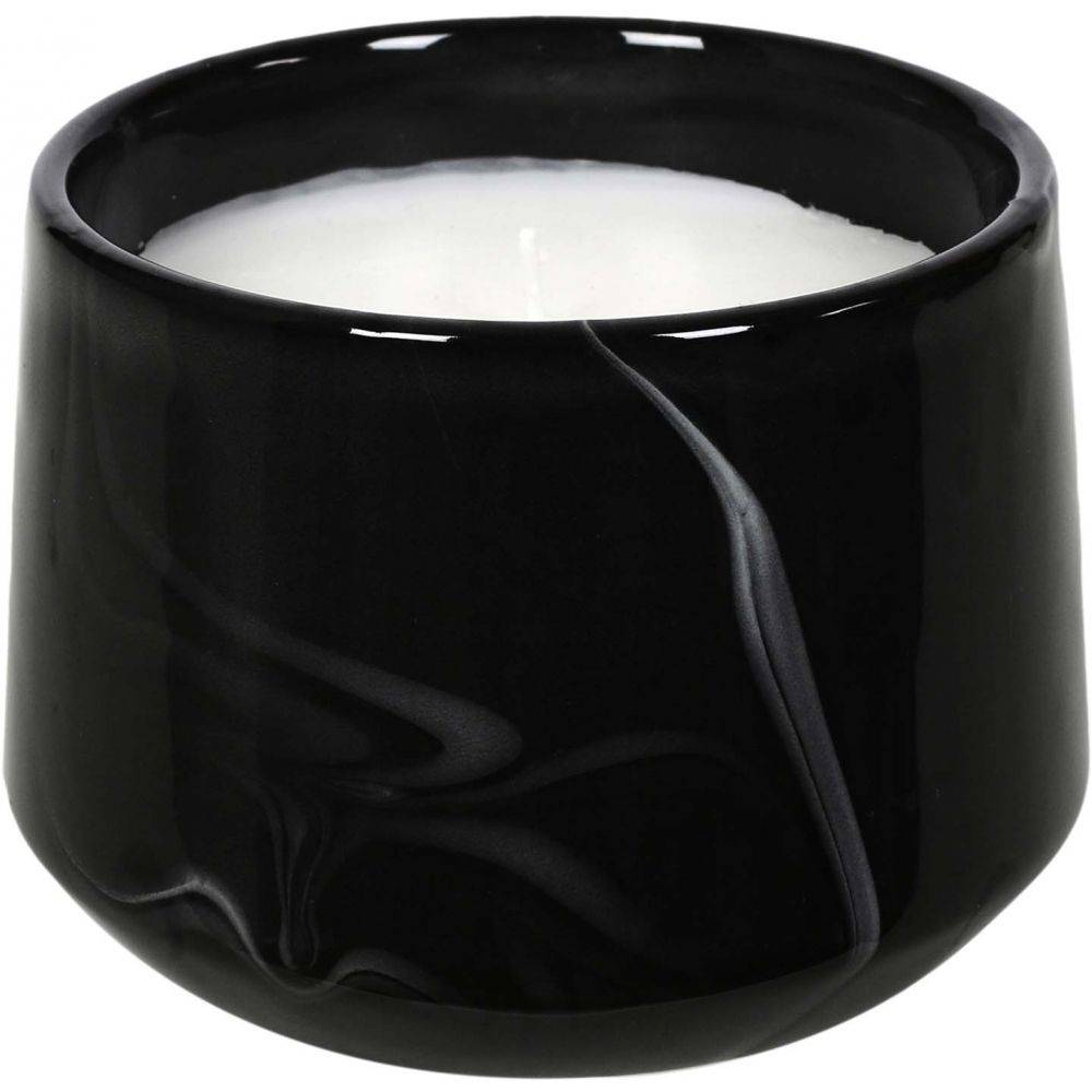The Home Deco Factory - Bougie parfumée pot en dolomite effet marbre (Lot de 2) 8 x 11 cm The Home Deco Factory - Imagen 4