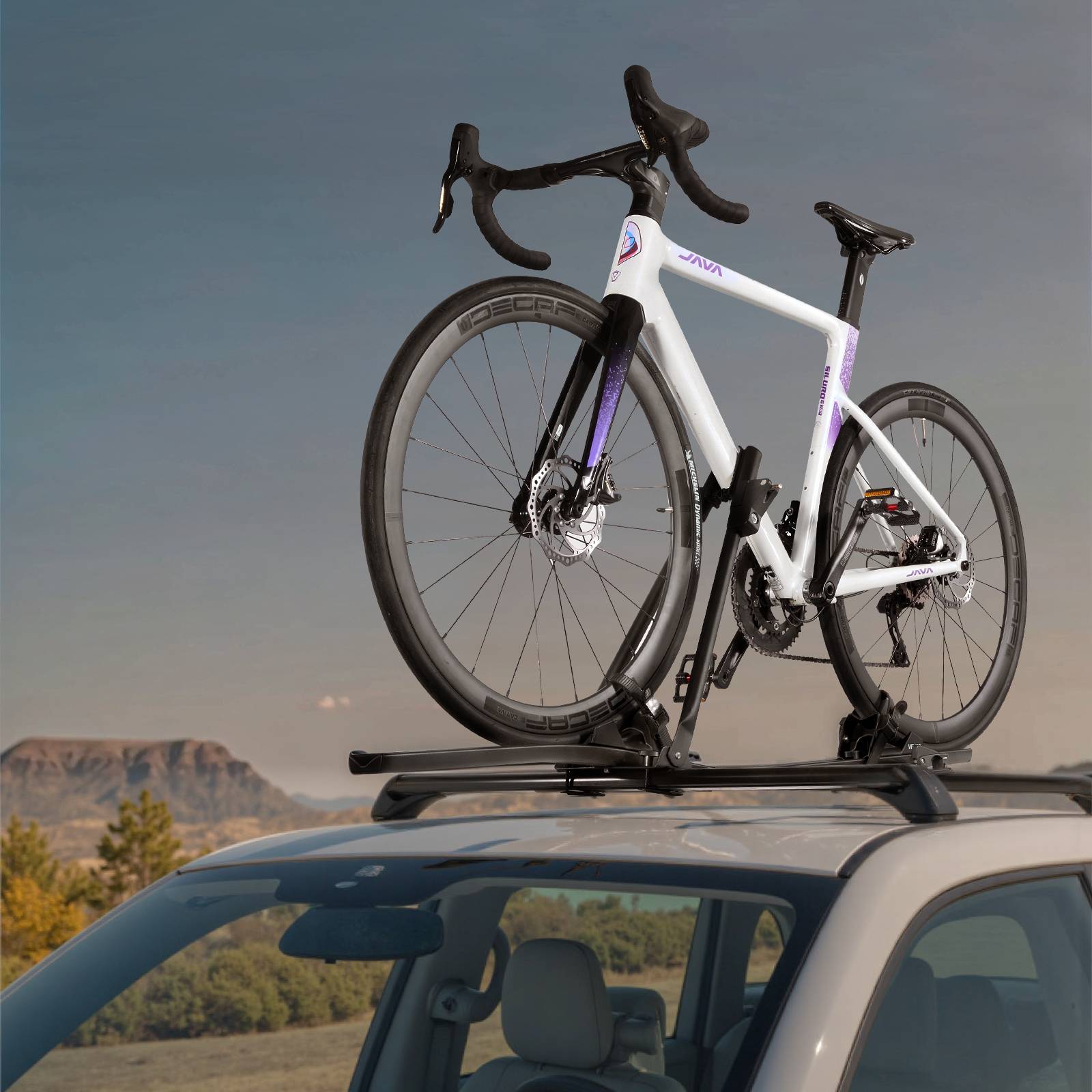 Vevor - VEVOR Porte-vélos de toit en aluminium, capacité 15 kg, pour 1 vélo, verrouillage sécurisé, compatible barres transversales standard, noir - Image 8