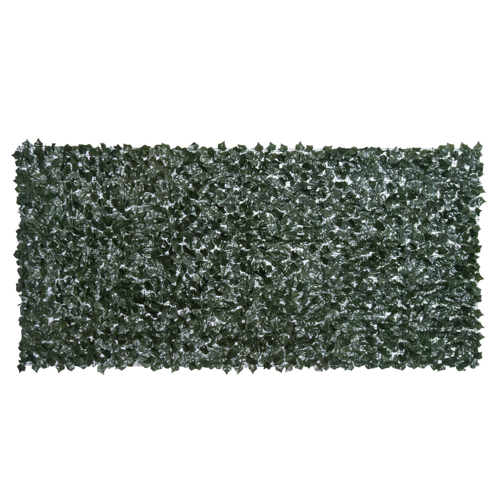 ComfortXL - Brise-vue haie artificielle en PE 300 x 150 cm vert foncé balcon terrasse clôture jardin feuillage anti-UV - Image 10