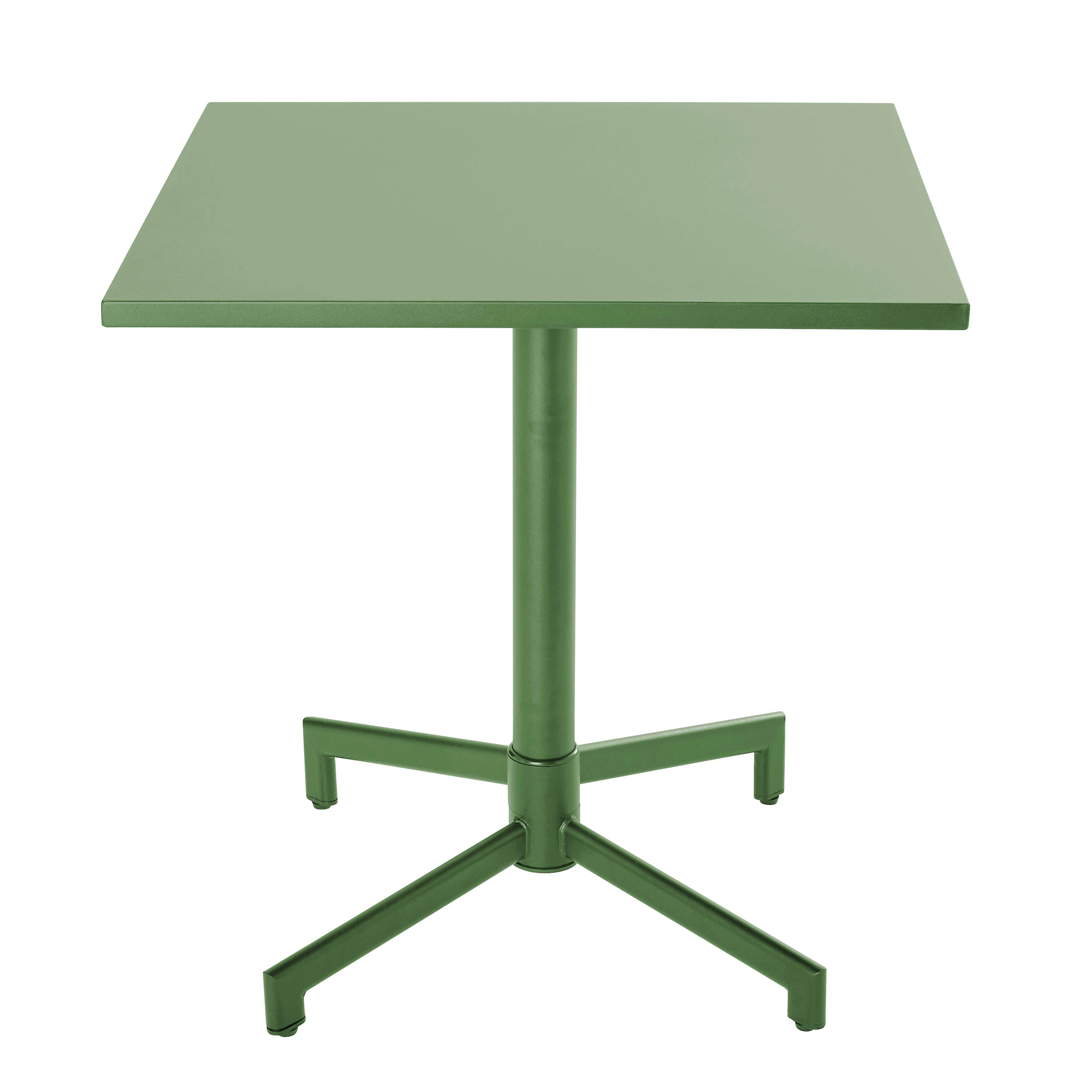 Oviala - Table de jardin bistrot avec plateau rabattable 70cm vert cactus Palavas - Oviala - Image 4