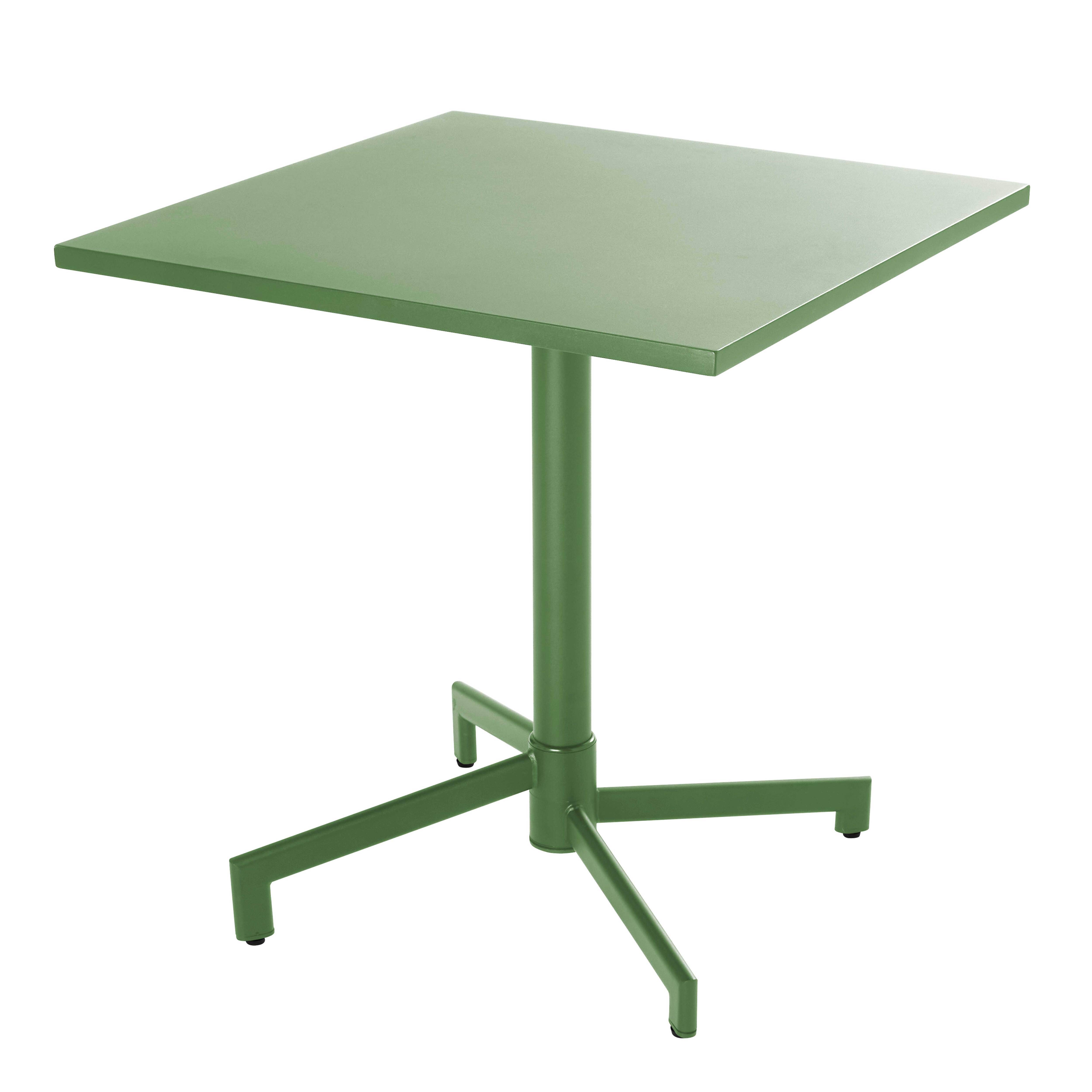 Oviala - Table de jardin bistrot avec plateau rabattable 70cm vert cactus Palavas - Oviala - Image 1