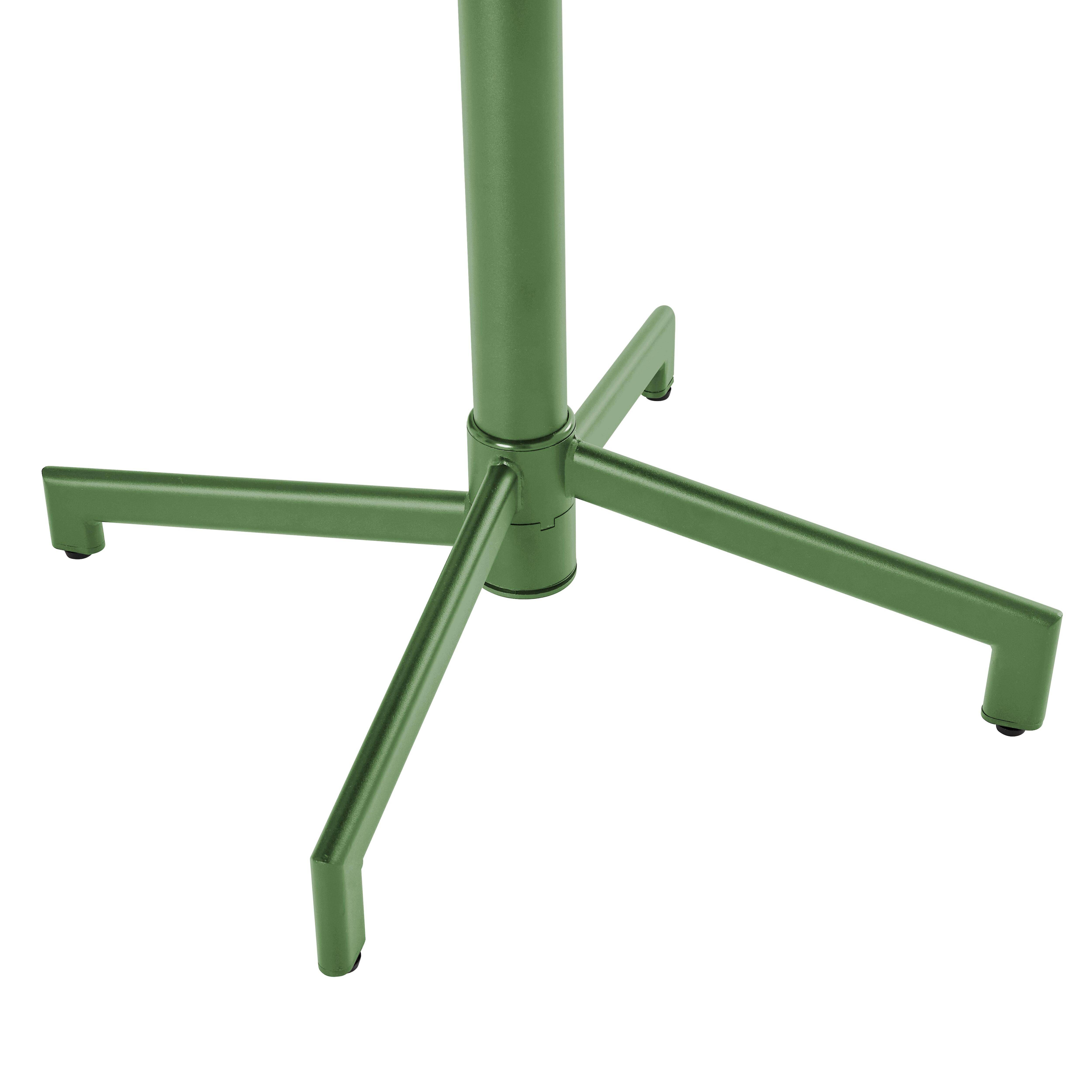 Oviala - Table de jardin bistrot avec plateau rabattable 70cm vert cactus Palavas - Oviala - Image 6