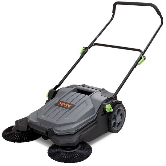 VEVOR Balayeuse à Poussée Manuelle Largeur 65 cm Conteneur à Déchets de 18,9 L - Image 1
