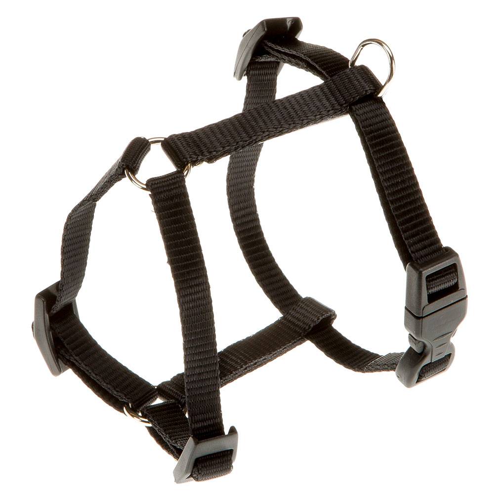 Ferplast - Ferplast Harnais Petit Chien CHAMPION XS, Harnais pour Chat Ajustable en 3 Points, Facile à Porter, Poitrine 25-38 cm. Noir - Imagen 1