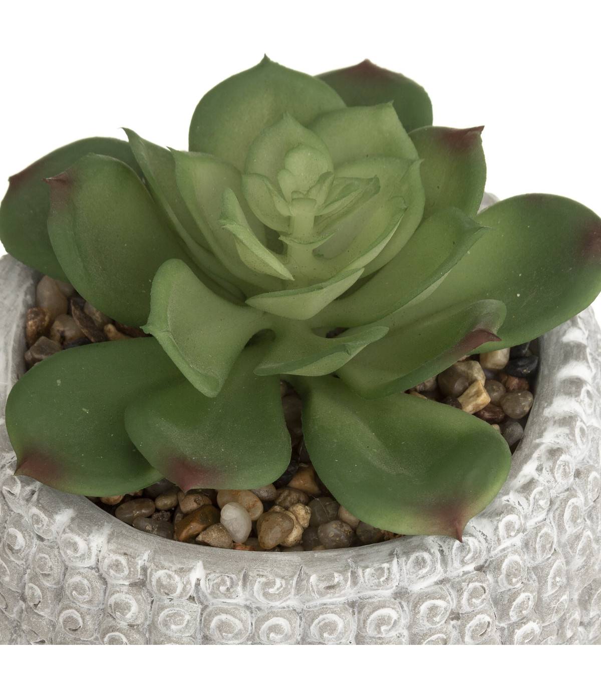 Plante Artificielle Pot Bouddha en Ciment D 13,5 x H 18 cm - Imagen 2