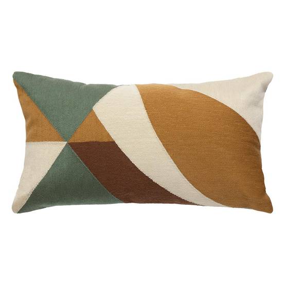 Coussin Déco Imprimé "Hary" 30x50cm Vert - Image 1
