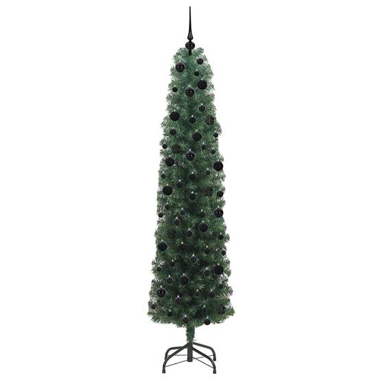 ComfortXL - Sapin de Noël Lumineux 240 cm Vert, Kit Prêt à l'Emploi avec Guirlande LED et 120 Décorations – ComfortXL Outdoor Living - Image 4
