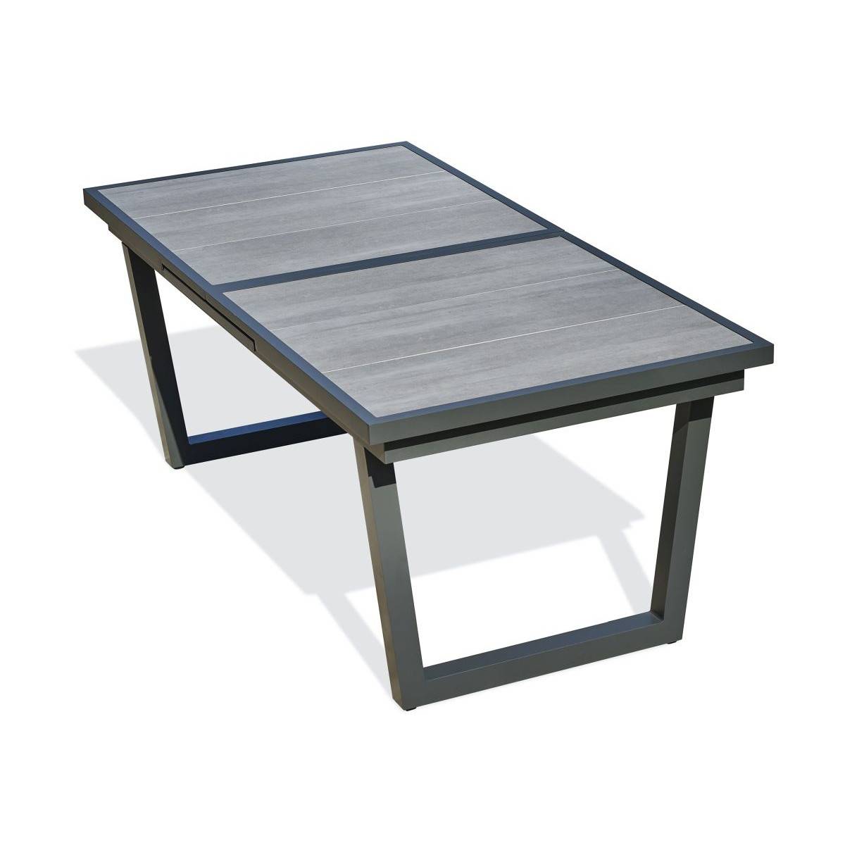 Dcb Garden - Table de jardin Extensible en Céramique "Olhos" 191-251cm Gris Anthracite - Image 2
