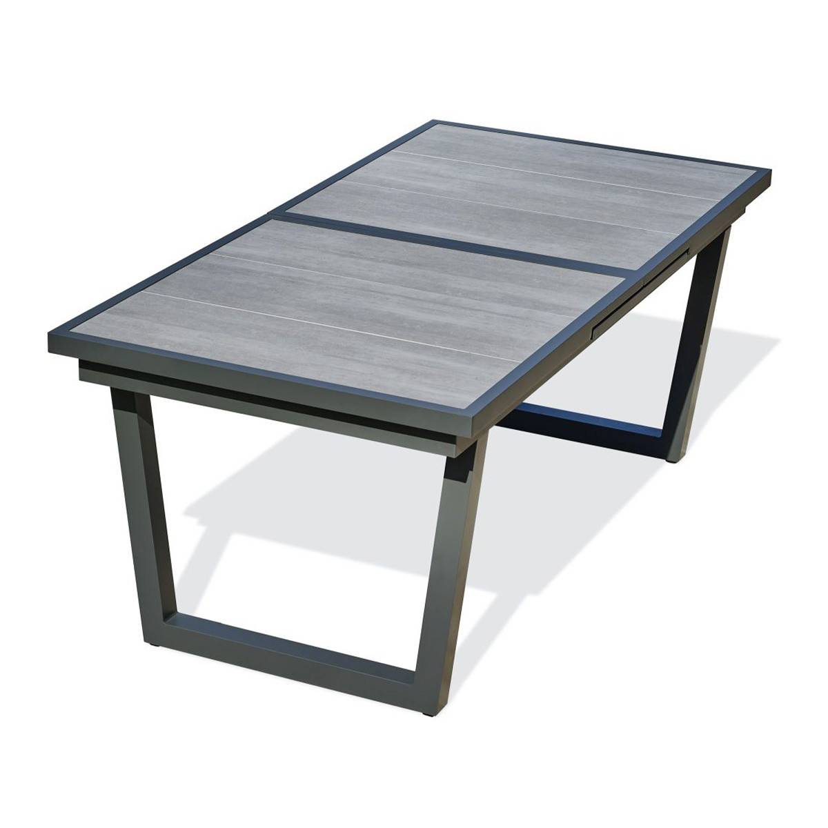 Dcb Garden - Table de jardin Extensible en Céramique "Olhos" 191-251cm Gris Anthracite