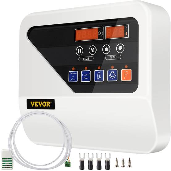 VEVOR Contrôleur numérique sauna pour poêle 3-9kW, avec capteur température, pour durée/chauffage sauna. - Image 1