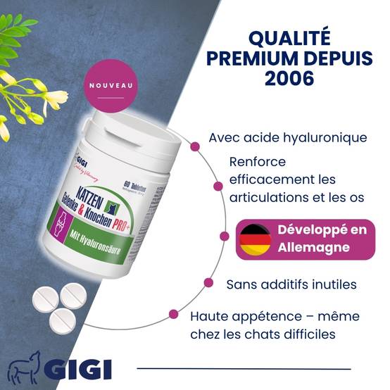 Soutien Articulaire Chats PRO+ 60 comprimés GIGI VET - Image 3