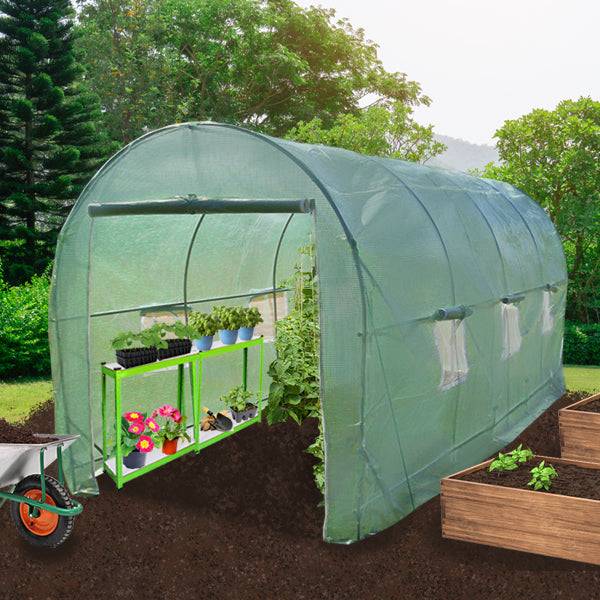 Monstershop - Serre Polytunnel 25mm 6m x 3m avec Étagères - Imagen 2