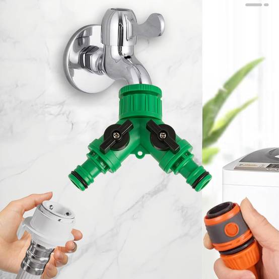 Raccord Y pour tuyau - Pour irrigation-2 sorties, pour jardin - Lytech - Image 5