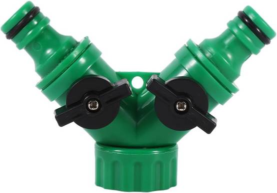 Raccord Y pour tuyau - Pour irrigation-2 sorties, pour jardin - Lytech - Image 1
