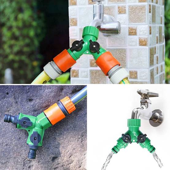 Raccord Y pour tuyau - Pour irrigation-2 sorties, pour jardin - Lytech - Image 4