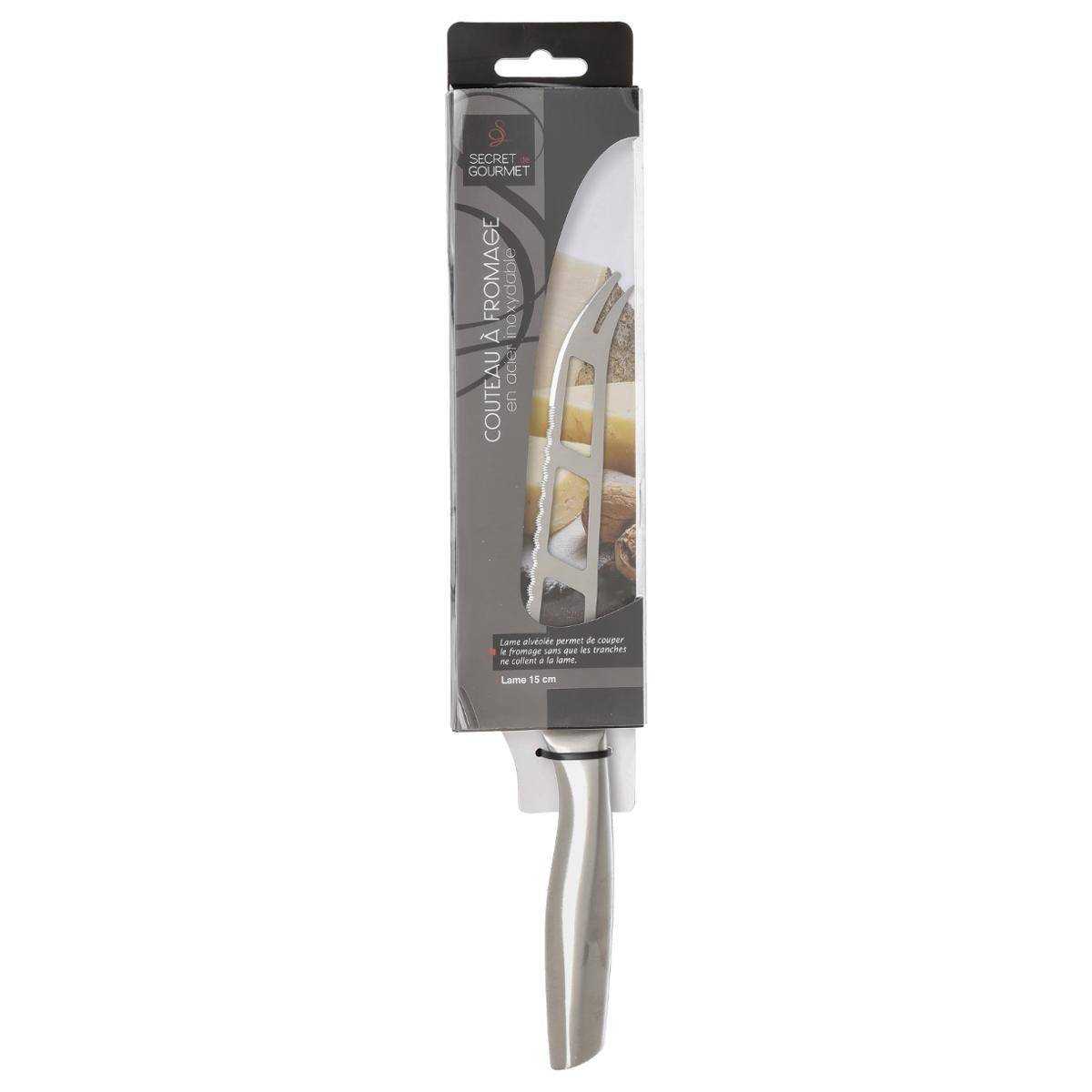 Couteau à Fromage "Inox Forgé" 26cm Gris - Image 4