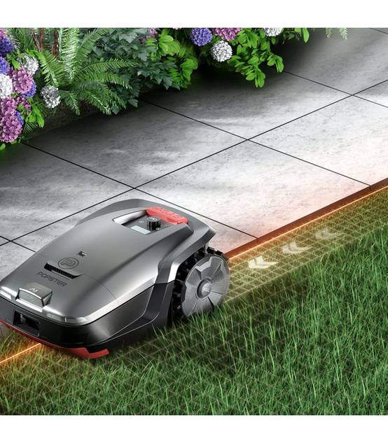 popster - Robot tondeuse sans fil 18V, coupe 24 cm, RTK+VSLAM, 1500 m² - POPSTER Unicut P1 - Image 4