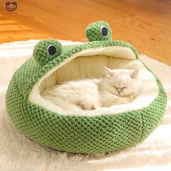 IntiMeg - Lit semi-fermé pour chat en forme de grenouille IntiMeg - Image 5