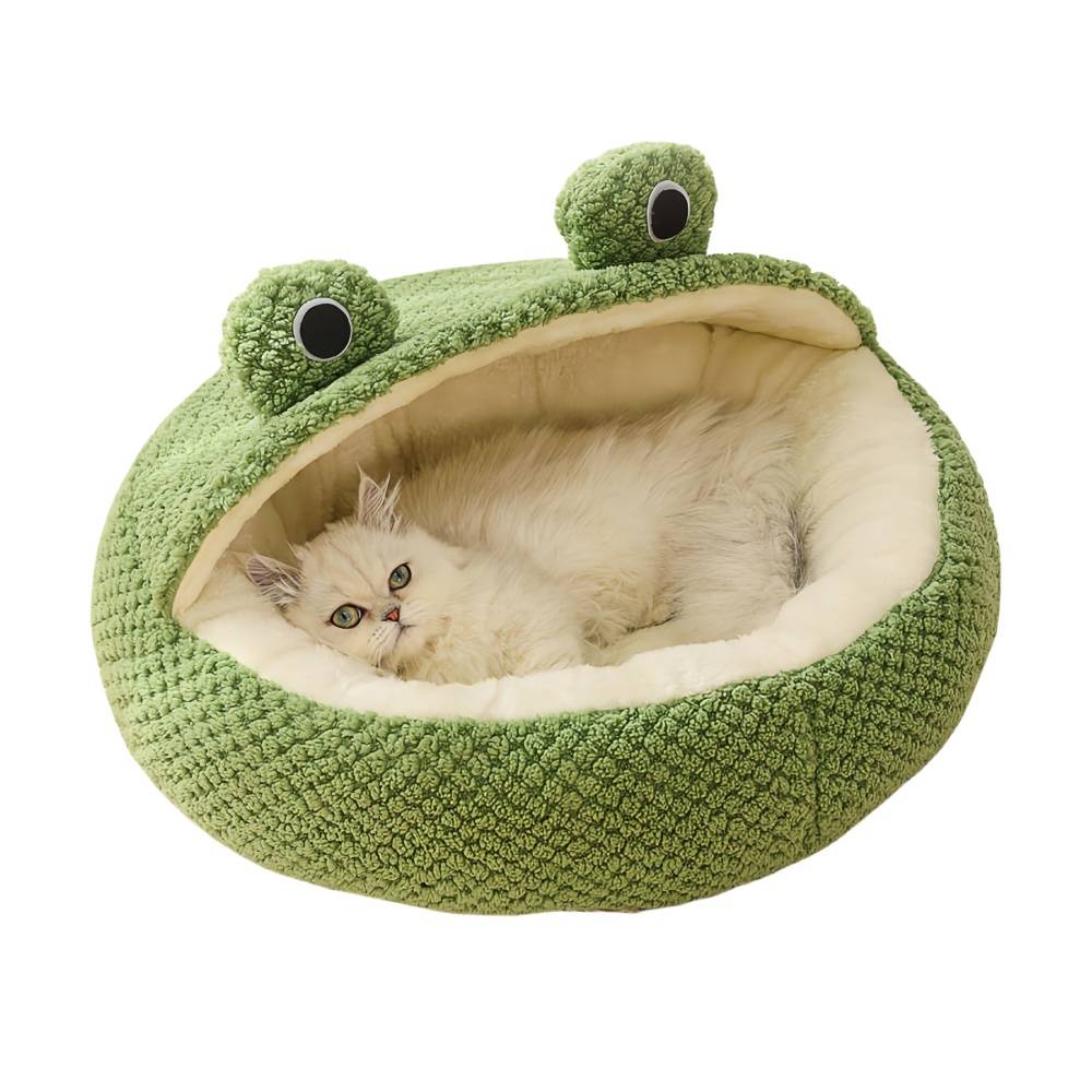 IntiMeg - Lit semi-fermé pour chat en forme de grenouille IntiMeg - Image 1