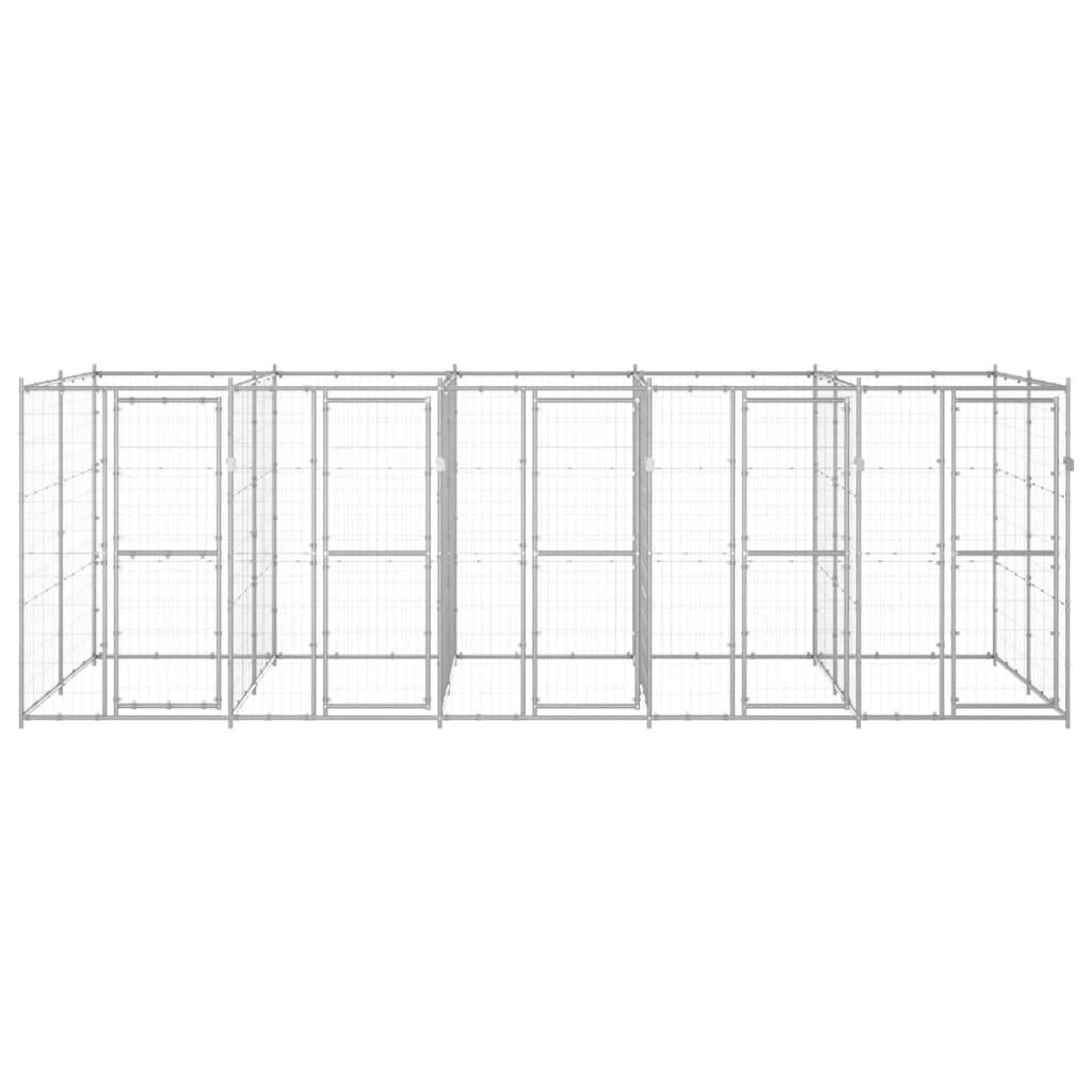 Vidaxl - Chenil extérieur Acier galvanisé 12,1 m² vidaXL 3082285 - Imagen 2
