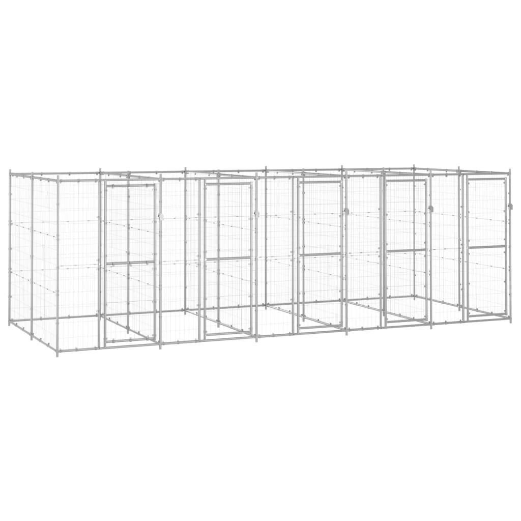 Vidaxl - Chenil extérieur Acier galvanisé 12,1 m² vidaXL 3082285 - Imagen 1